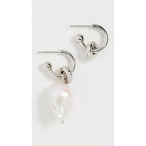 Justine Clenquet Laurie Earrings Palladium - One Size